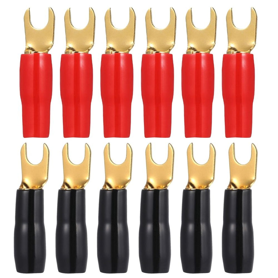 12Pcs Electrical Spade Connectors for Car Amplifier and Speaker Wire Crimping