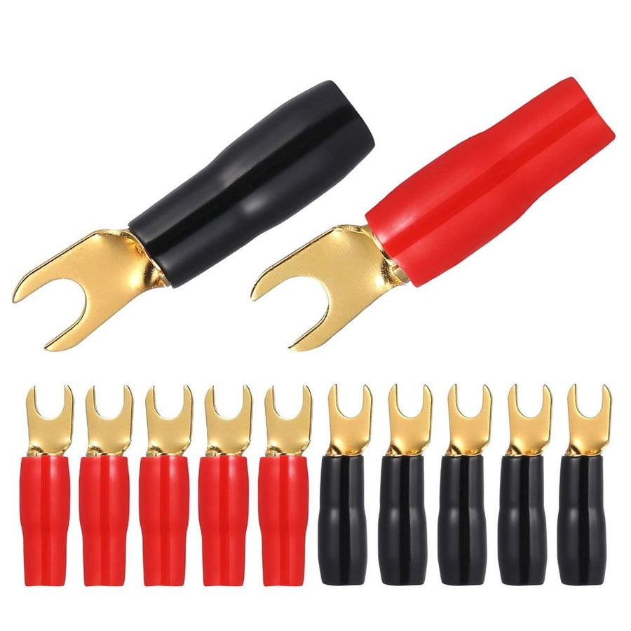 12Pcs Electrical Spade Connectors for Car Amplifier and Speaker Wire Crimping