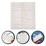 White Plastic Folding Paint Palette with 30 Compartments, Portable, and Ideal for Artists and Painting Projects