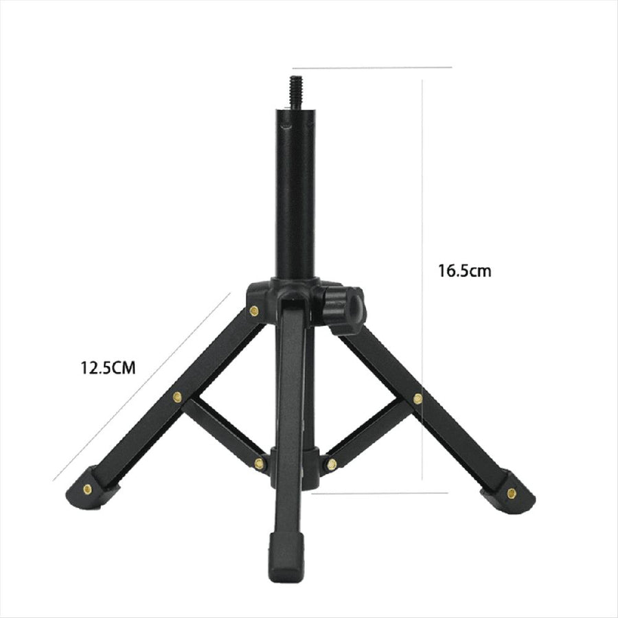 Portable Microphone Stand Desktop 1/4 Tripod Table Stand Adjustable Mic Stand Mic Clip Holder Bracket