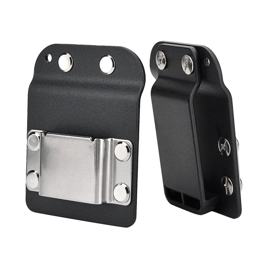 Heavy Duty Metal Tape Measure Belt Clip, One Hand Quick Release Measuring Tape Holder Fits Up To 2 Inch Work Belts