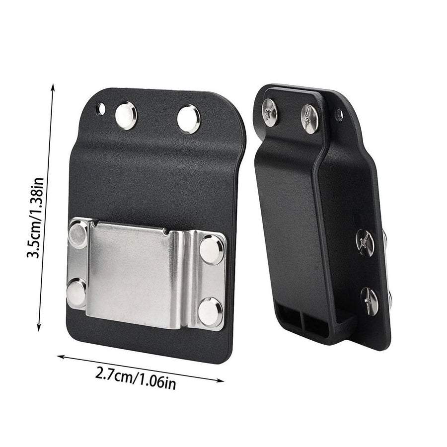 Heavy Duty Metal Tape Measure Belt Clip, One Hand Quick Release Measuring Tape Holder Fits Up To 2 Inch Work Belts