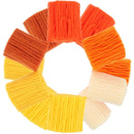 Acrylic Fiber Rug Yarn 12 Pcs for Crochet, Latch Hook, and Craft Projects