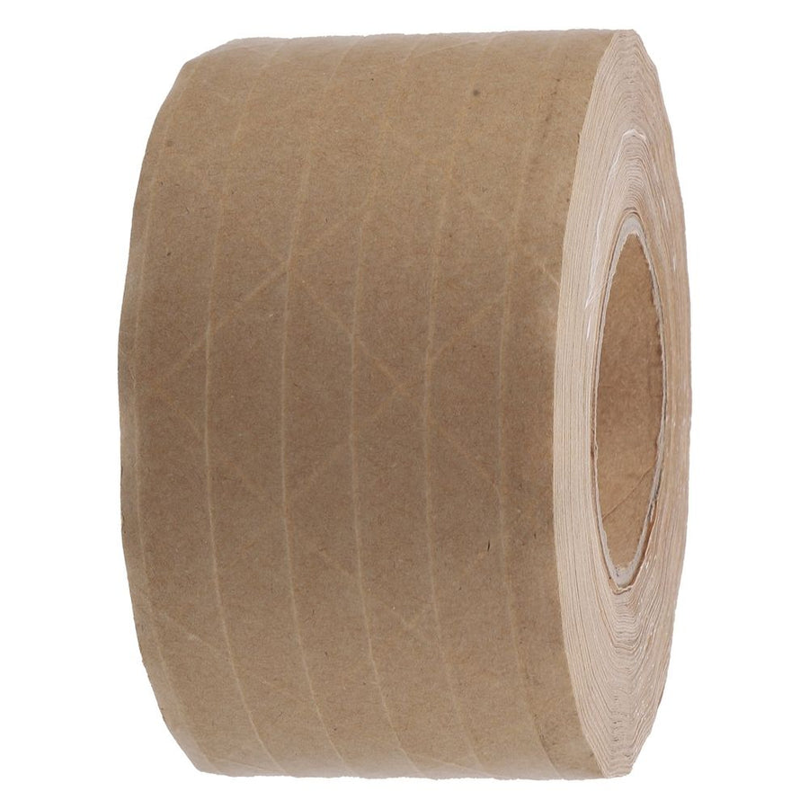 Heavy Duty Kraft Paper Tape Light Brown Water Activated for Secure Packing and Sealing