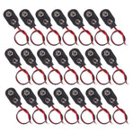 Battery Clip Connectors 9V Black Plastic Metal for Battery Connection 50Pcs