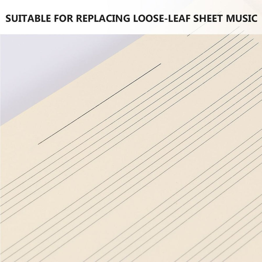 100 Sheets White Music Staff Paper Refill for Students, Blank Staff Paper for Music Writing and Composition