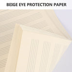 100 Sheets White Music Staff Paper Refill for Students, Blank Staff Paper for Music Writing and Composition