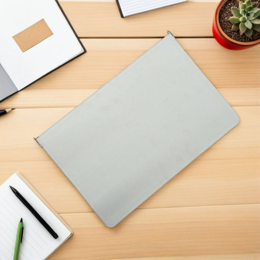 Foldable Stainless Steel Clipboard with Organizer Clip for Office Use and Professional Document Storage