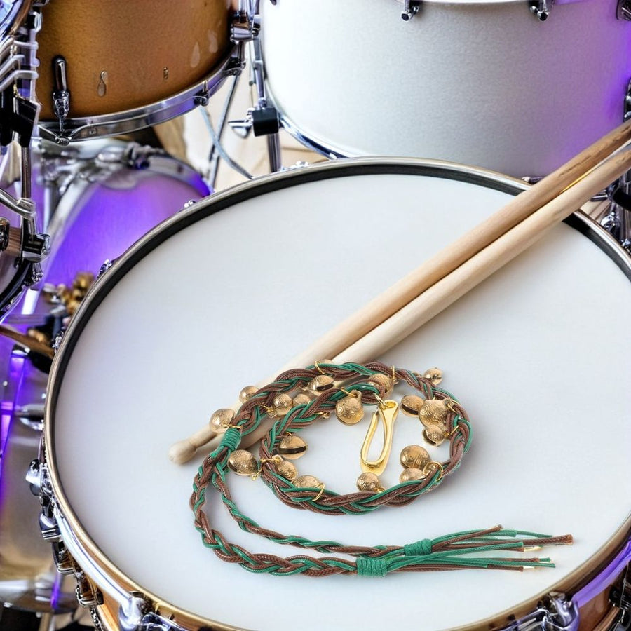 10-Piece Multi-Color Percussion Cymbals with Jingle Effect for Drum Set Accessories and Music Instruments