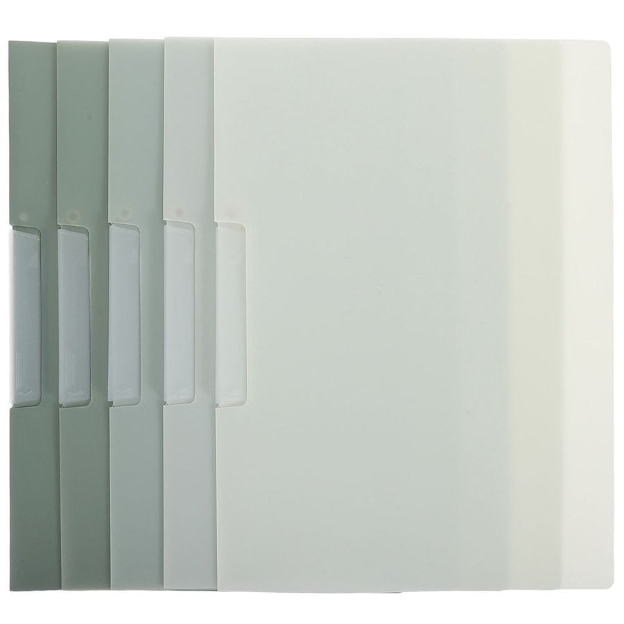 5Pcs Office Document Binders with Plastic Swing Clip Folder for Neat Paper Storage