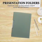 5Pcs Office Document Binders with Plastic Swing Clip Folder for Neat Paper Storage