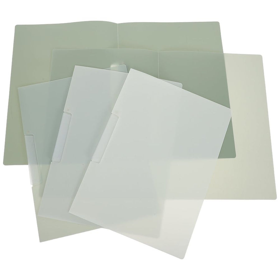 5Pcs Office Document Binders with Plastic Swing Clip Folder for Neat Paper Storage