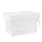 White Paint Bucket with Lid PP Material Lightweight for Home Use