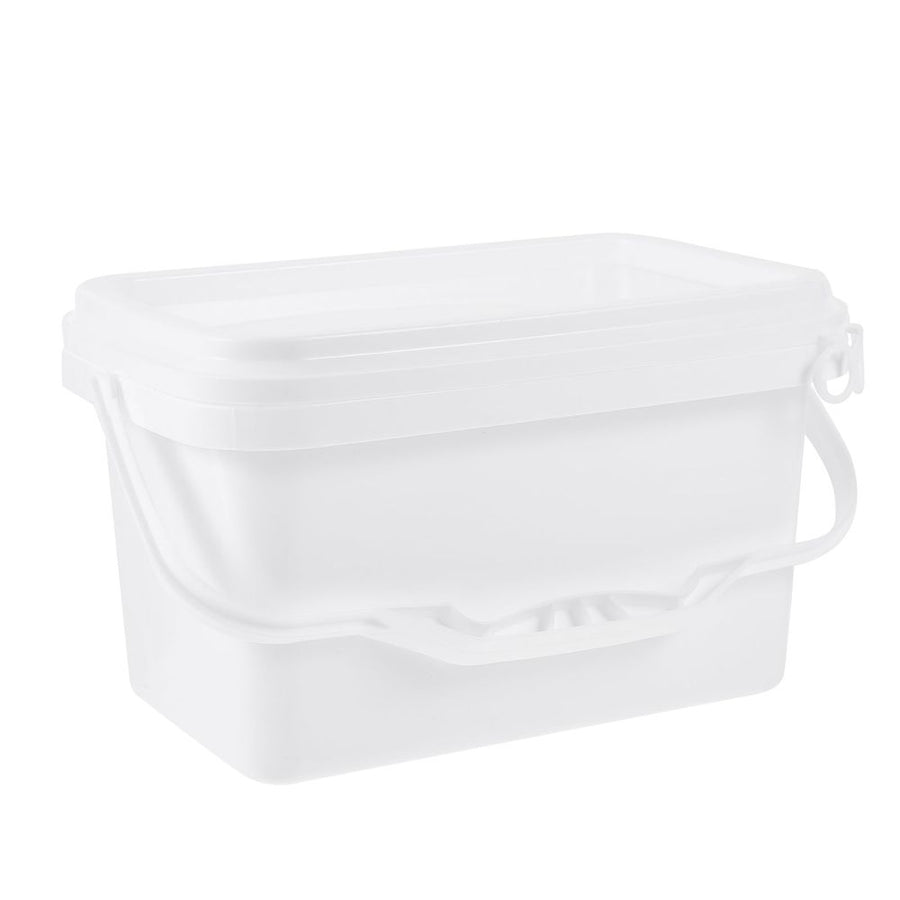 White Paint Bucket with Lid PP Material Lightweight for Home Use