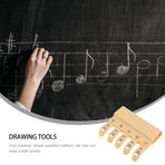 1-Pack Yellow Plastic Staff Scribe Drawing Tool for Music Teaching and Classroom Drawing Supplies
