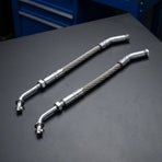 1 Pair Heavy Duty Universal Snowmobile Ice Scrapers with Steel Plated Replacement