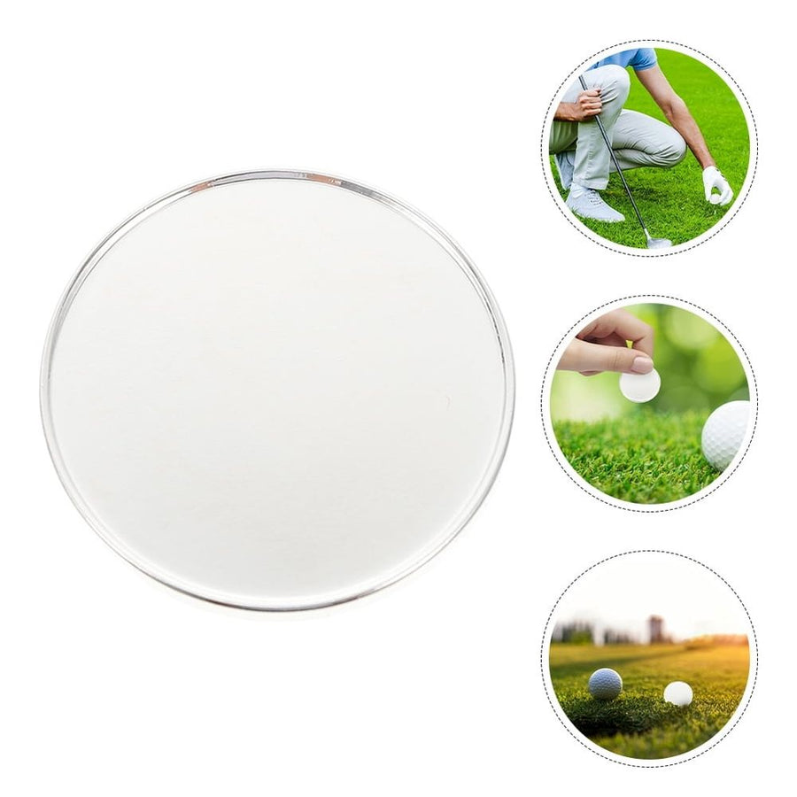 Plated Golf Markers Set of 6, Iron Material, Clear and Versatile Position Marking Accessories