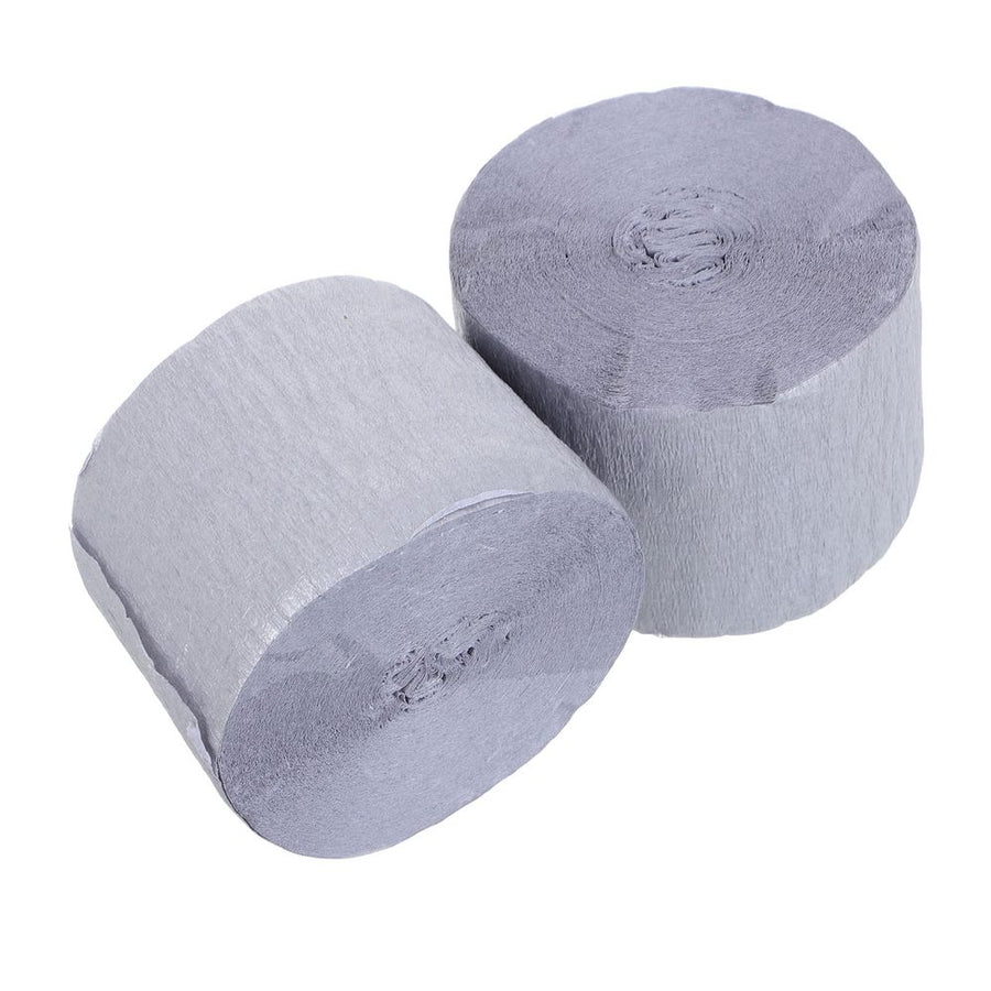 Plated Silver Streamers Paper for Decor Versatile and Festive Backdrop