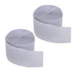 Plated Silver Streamers Paper for Decor Versatile and Festive Backdrop