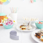 Plated Silver Streamers Paper for Decor Versatile and Festive Backdrop