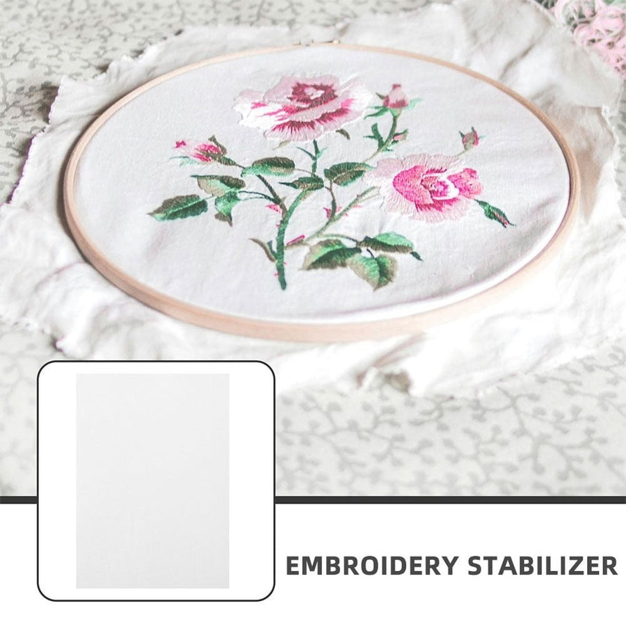 Water Soluble Embroidery Stabilizer with Strong Adhesion for Sewing and Craft Projects