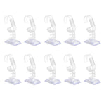 10Pcs Watch Display Racks Transparent Plastic Holders for Bracelets and Watches Storage