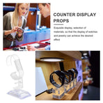 10Pcs Watch Display Racks Transparent Plastic Holders for Bracelets and Watches Storage