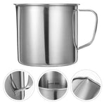 Stainless Steel Laboratory Beaker with Clear Easy-to-Read Scale, Scientific Glassware in