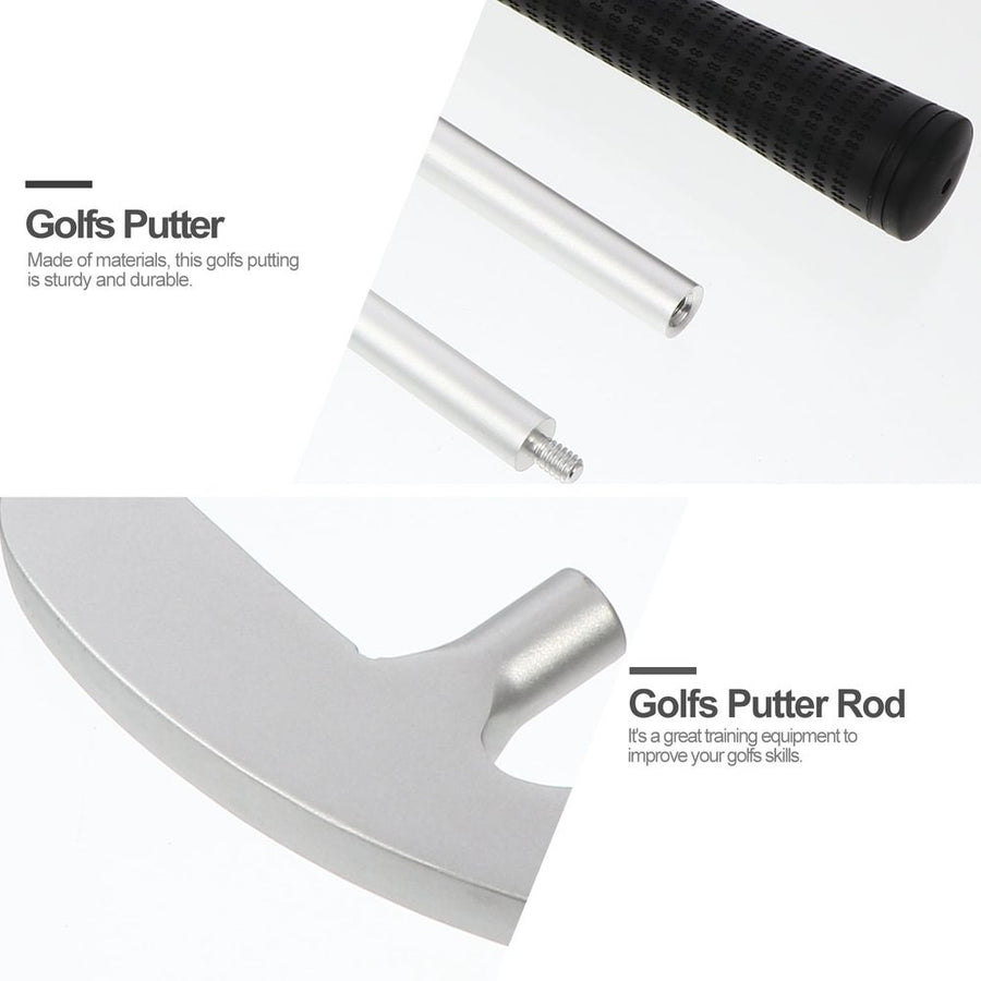 Portable Golf Putter Rod Set, Plated Alloy, Practical Training Tool for Golf Practice and Improvement