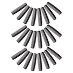 200Pcs Dual Tooth Black Pocket Combs for Men Compact Travel Hair Dressing and Styling