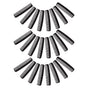 200Pcs Dual Tooth Black Pocket Combs for Men Compact Travel Hair Dressing and Styling