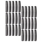 200Pcs Dual Tooth Black Pocket Combs for Men Compact Travel Hair Dressing and Styling