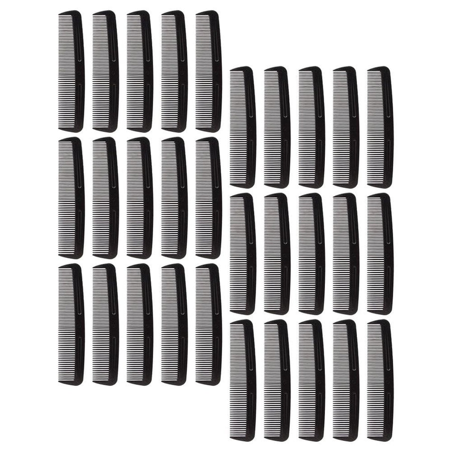 200Pcs Dual Tooth Black Pocket Combs for Men Compact Travel Hair Dressing and Styling