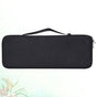 Black Hard Protective Keyboard Case with Shockproof Plastic Cover and Zipper for Keyboard Storage