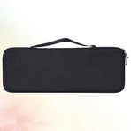 Black Hard Protective Keyboard Case with Shockproof Plastic Cover and Zipper for Keyboard Storage