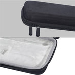 Black Hard Protective Keyboard Case with Shockproof Plastic Cover and Zipper for Keyboard Storage