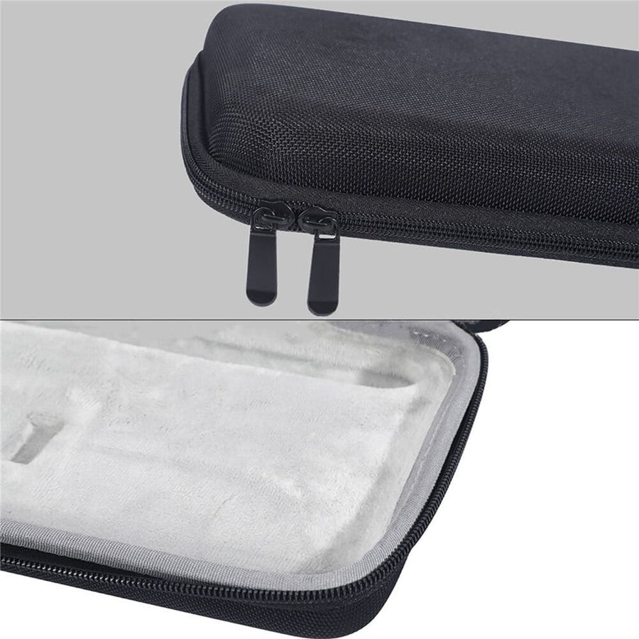 Black Hard Protective Keyboard Case with Shockproof Plastic Cover and Zipper for Keyboard Storage