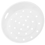 White Plastic Steamer Basket, Durable and Multi-Purpose for Rice Cookers, Pots, and Healthy Cooking
