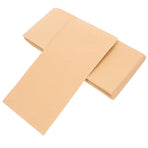 Light Yellow Self-Sealing Paper File Envelopes for Office and Daily Use, 50 Pieces, and Convenient