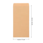 Light Yellow Self-Sealing Paper File Envelopes for Office and Daily Use, 50 Pieces, and Convenient