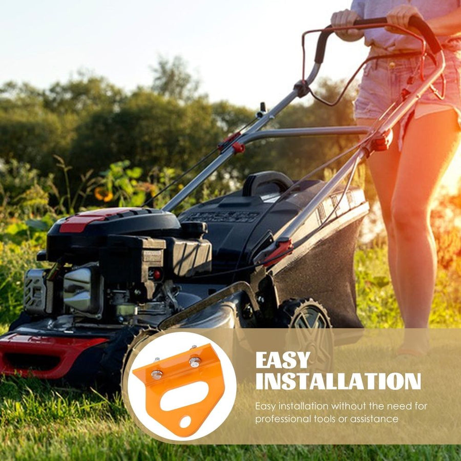 Heavy-Duty Bolt- Trailer Hitch Receiver for Lawn Mowers, Easy to Install, Orange Design