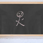 Chalkboard Adhesive Paper Black Board Rectangular PVC Wall Decor 1Pack