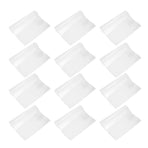 12Pcs Transparent Plastic Book Covers Waterproof Clear Notepad Protectors with Anti Slip Surface