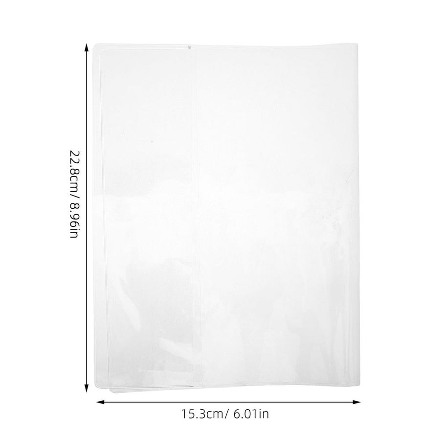 12Pcs Transparent Plastic Book Covers Waterproof Clear Notepad Protectors with Anti Slip Surface