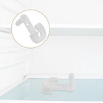 White Fridge Door Stop with Swing , Easy to Install Appliance Door Holder