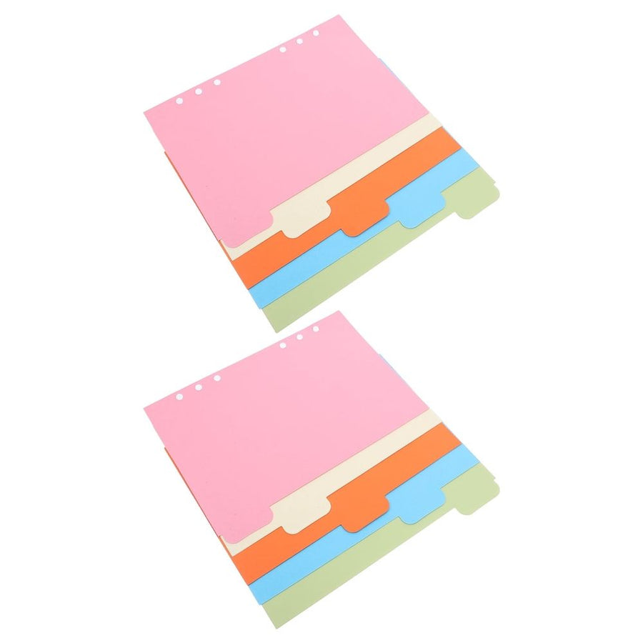 10Pcs Plastic File Dividers with Tabs for Flexible Page Separation and Labeling