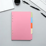 10Pcs Plastic File Dividers with Tabs for Flexible Page Separation and Labeling