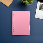 10Pcs Plastic File Dividers with Tabs for Flexible Page Separation and Labeling