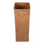 Wicker Flower Basket Woven Flower Vase Light Brown Grass Decoration 1Pack Back to School