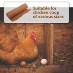Washable Brown Coconut Fiber Nesting Pads for Chicken Coop Non-Slip